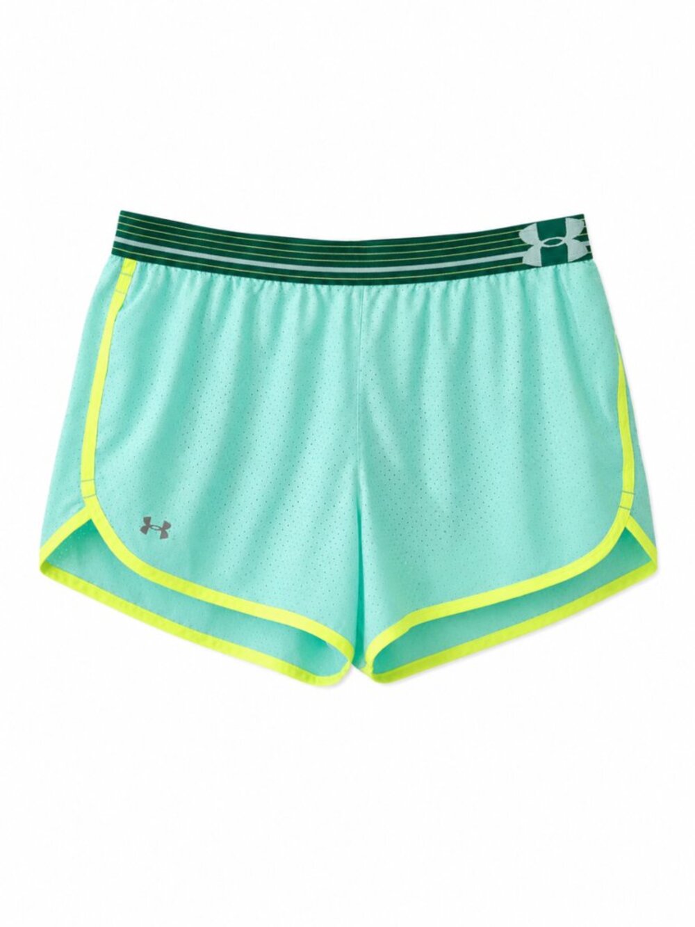 🪩 2/20 Under Armour Mint Green HeatGear Loose Running Shorts Size L